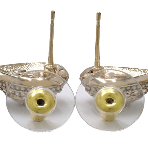 ココマーク ハート ピアス メタル(GP) フェイクパール ラインストーン アクセサリー ジュエリー ぶら下がり スウィング