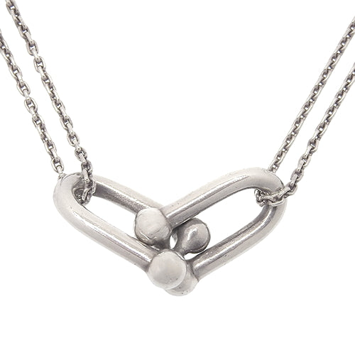 Large Double Link Pendant, Silver SV925, Accessory, Jewelry