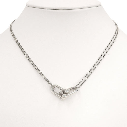 ラージ ダブル リンク ペンダント シルバー925 Sv アクセサリー ジュエリー