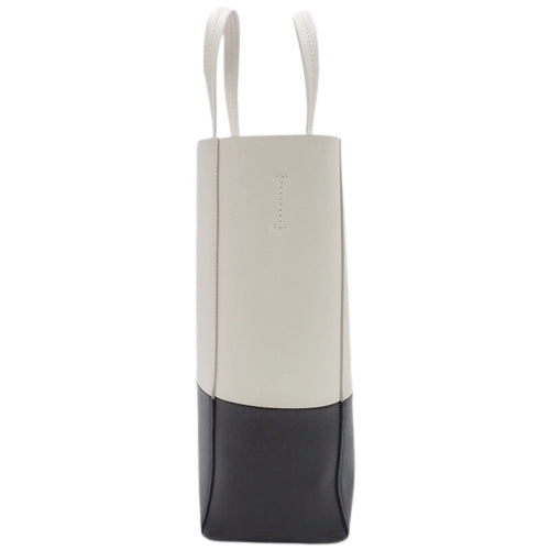 Vertical Cabat Small Leather Handbag, Off-White/Black, Old Logo, 2-Way Shoulder Bag, Shoulder Bag, Handbag, Bicolor