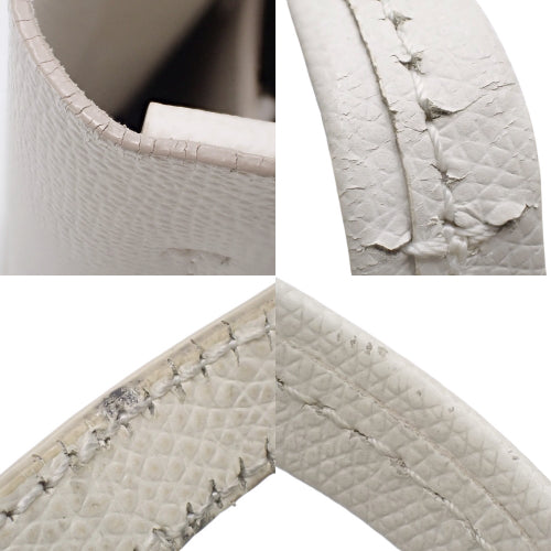 Vertical Cabat Small Leather Handbag, Off-White/Black, Old Logo, 2-Way Shoulder Bag, Shoulder Bag, Handbag, Bicolor