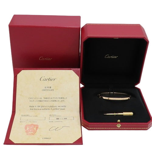 Love Bracelet, Small Model, Diamond 0.21, Pink Gold (K18PG), Accessory, Jewelry, 10PD