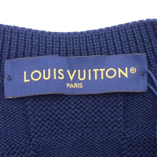 Damier pullover with pearl signature sweater, size M, wool, 1AFIVL
