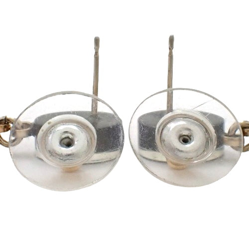 Coco Mark Perfume Bottle Earrings, Plastic, Metal (GP), Rhinestones, Accessories, Jewelry, Perfume Motif, Glitter
