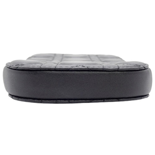 Lady Dior Callin Dior Phone Holder in Cannage Lambskin, Black, S0872ONMJ_M900 (currently available as of July 2024).  Phone case, crossbody, smartphone case, mobile phone case.