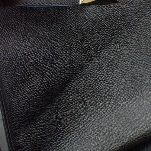 Birkin 35, Epsom calfskin, palladium hardware, black; silver hardware, □J stamp.