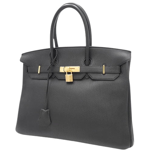 Birkin 35 Togo, Black, Gold Hardware, Stamp □P
