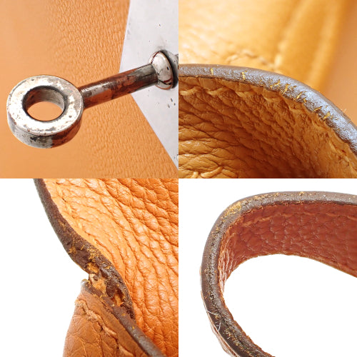 ケリー 28 (内縫い) トゴ パラジウム金具 オレンジ シルバー金具 □K刻印