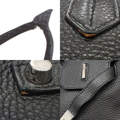 バーキン 35 トゴ パラジウム金具 ブラック シルバー金具 □P刻印