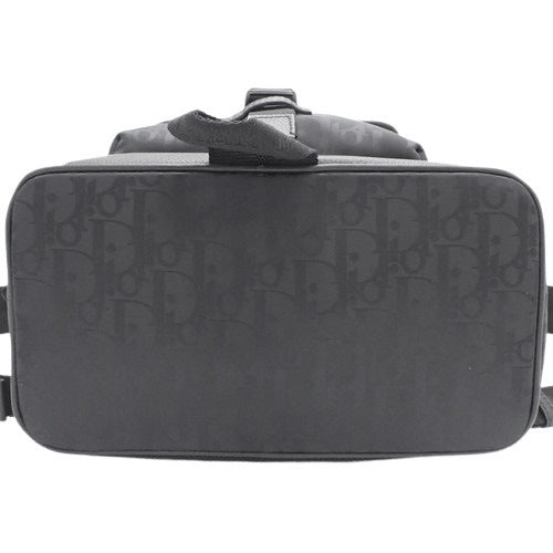 Oblique Mirage Explorer Kids Backpack in Nylon and Grained Calfskin, Black, 1VOBA031YIH_H03E (Backpack)