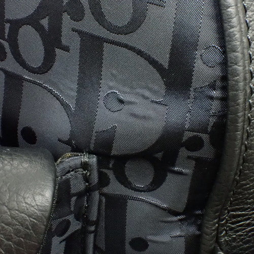 Oblique Mirage Explorer Kids Backpack in Nylon and Grained Calfskin, Black, 1VOBA031YIH_H03E (Backpack)