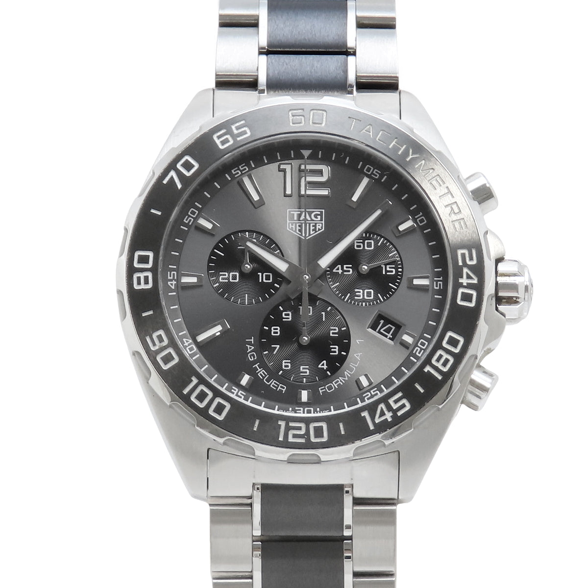 CAZ1011.BA0843 (currently in production as of August 2024) Formula 1 Chronograph SS/CE Quartz Gray