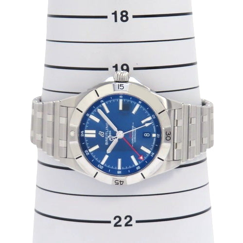 【保証書付】クロノマット オートマチック GMT40 A32398 SS ステンレススチール 自動巻き ブルー シルバー