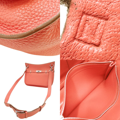 Gypsy 28 Bougainvillea bag in Taurillon Clemence leather with palladium and silver hardware. □N stamped. Shoulder or crossbody.