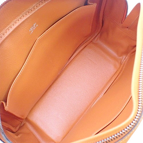 Plume 28, Epsom calfskin, palladium hardware, orange, silver hardware, □J stamp.