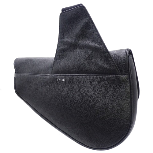 Saddle サドルバッグ グレインドカーフスキン ブラック 1ADPO093YMJ_H00N(2024年8月現在現行品) 肩掛け 斜め掛け クロスボディ