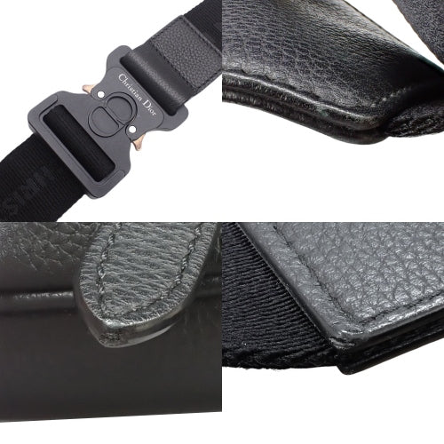 Saddle サドルバッグ グレインドカーフスキン ブラック 1ADPO093YMJ_H00N(2024年8月現在現行品) 肩掛け 斜め掛け クロスボディ