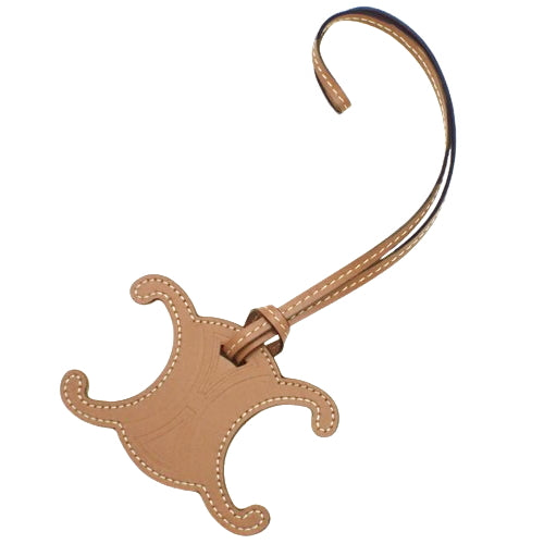 Trionf Keyring Charm, Smooth Calfskin, Tan, 49I473DSD.04LU (Currently available as of August 2024) Key Charm, Strap, Accessory