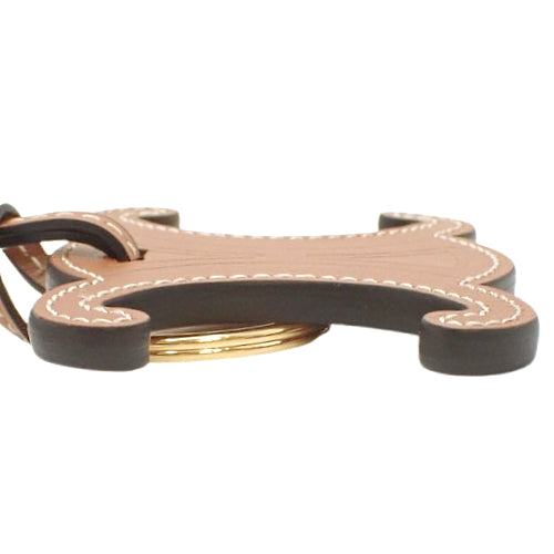 Trionf Keyring Charm, Smooth Calfskin, Tan, 49I473DSD.04LU (Currently available as of August 2024) Key Charm, Strap, Accessory