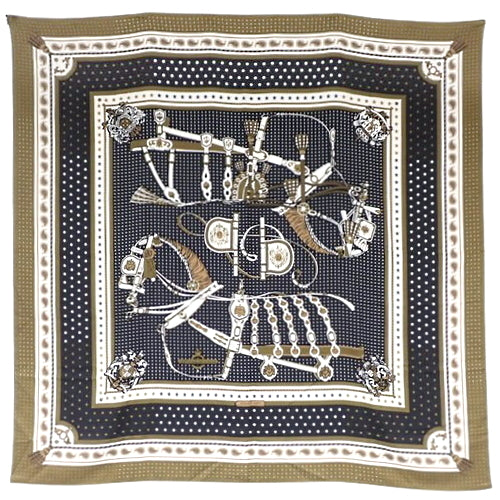 HARNAIS DE COUR, "Court Harness," 140cm scarf. Apparel, fashion accessory, large scarf, Carré d'A, cashmere, silk.