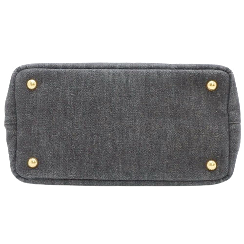 CANAPA (Canapa) Canvas Bag, NERO (Black), 1BG439, 2-Way Shoulder Bag, Tote Bag.