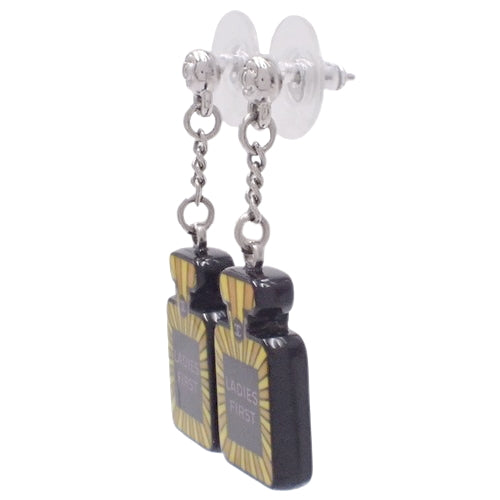 Perfume Swing Earrings, Plastic and Metal, Accessories, Jewelry, Dangle, Perfume Motif