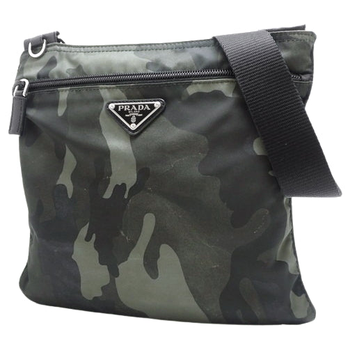 Camo Cross Bag, Nylon, Khaki, Green, Black, BT0978, Shoulder Bag, Crossbody Bag, Messenger Bag, Camouflage Pattern