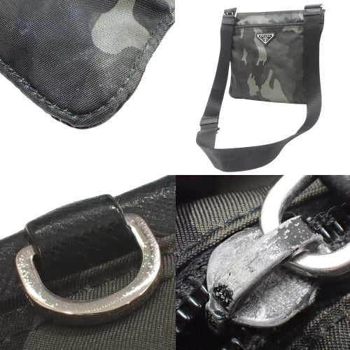 Camo Cross Bag, Nylon, Khaki, Green, Black, BT0978, Shoulder Bag, Crossbody Bag, Messenger Bag, Camouflage Pattern