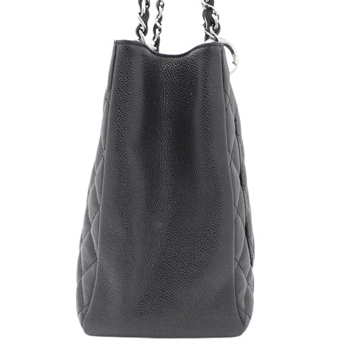 Coco Mark GST Tote, Caviar Skin, Black, A50995, Shoulder Bag, Handbag, Chain Shoulder Bag