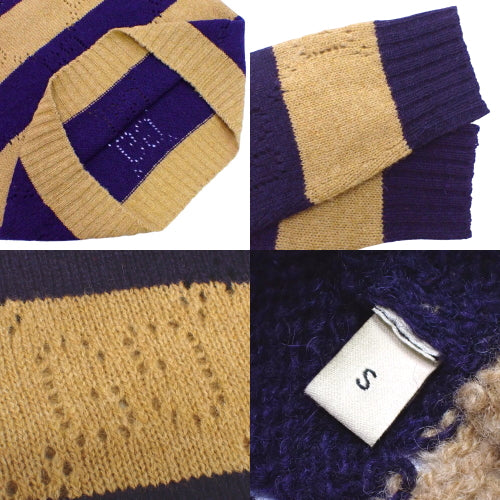 GG pattern striped knit S