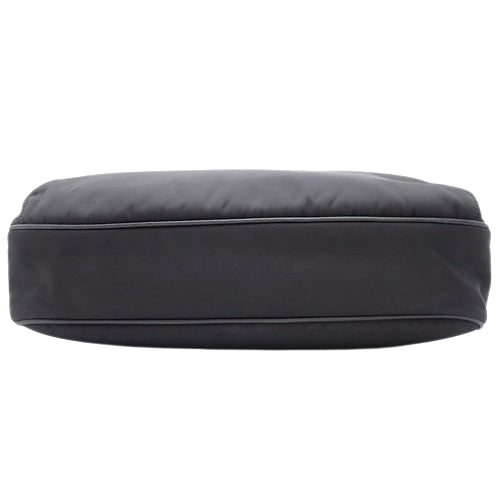 Triangle logo crossbody bag, nylon, TESSUTO+SAFFI NERO VA953M, shoulder bag, diagonal bag.