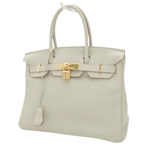 Birkin 30 Togo, Pearl Gray, Gold Hardware, Y stamp.