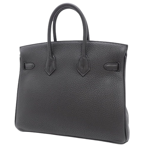Brand New Birkin 25 Togo Black with Gold Hardware, W stamped.