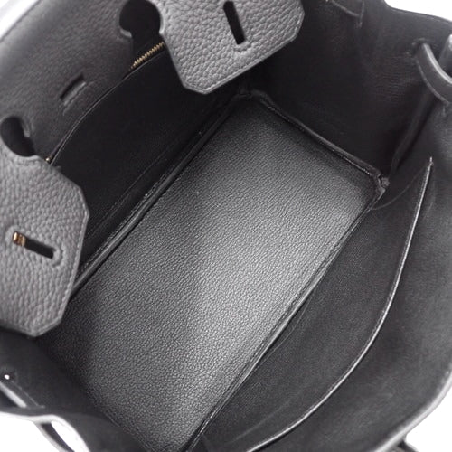 Brand New Birkin 25 Togo Black with Gold Hardware, W stamped.