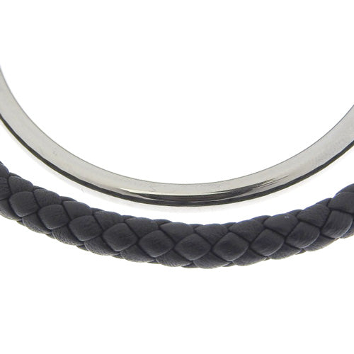 レザーブレスレット グレナン ドゥブルトゥール ヴォースイフト パラジウム金具 トレッセ アクセサリー ジュエリー
