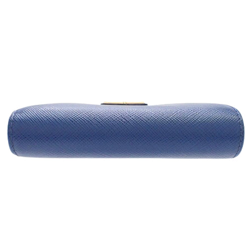 二つ折り財布 ミニウォレット 2つ折り 両面財布 サフィアーノレザー Bluette ブルーエット 1ML018 QHH F0016