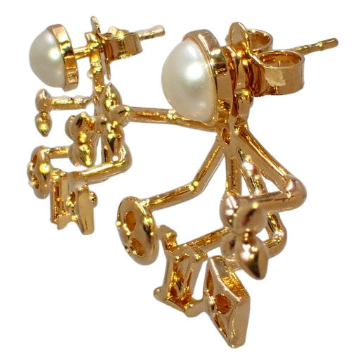 ピアス・クルーザー M00601 メタル(GP) アクセサリー ジュエリー パール