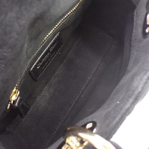 カナージュ Lady Dior レディディオール バッグ ミニ 2WAY ショルダー 肩掛け 斜め掛け スウェード/スエード