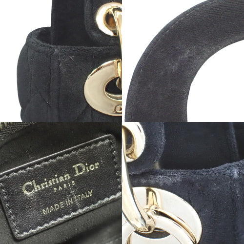 カナージュ Lady Dior レディディオール バッグ ミニ 2WAY ショルダー 肩掛け 斜め掛け スウェード/スエード