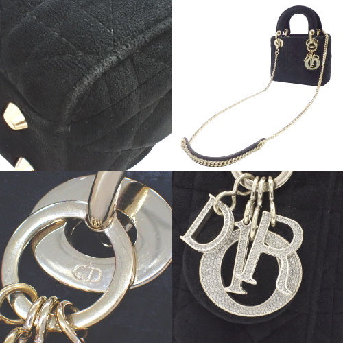 カナージュ Lady Dior レディディオール バッグ ミニ 2WAY ショルダー 肩掛け 斜め掛け スウェード/スエード