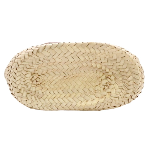 Teen Classic Panier Raffia Calf Tan 113832EFA.04LU (currently available as of August 2024) - Basket bag, shoulder bag, hand bag, Triomphe.