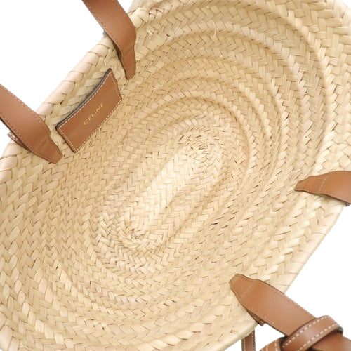 Teen Classic Panier Raffia Calf Tan 113832EFA.04LU (currently available as of August 2024) - Basket bag, shoulder bag, hand bag, Triomphe.