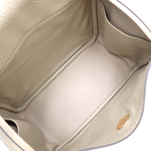 【新品】Lindy 26 Taurillon Clemence 皮革 米色 Marfa 金色五金 W 印记