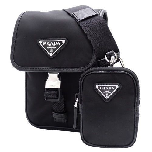 ReNylon Mini Shoulder Bag, Nylon, Nero (Black), 2VD043 2DMH F0002, Shoulder Bag, Crossbody Bag