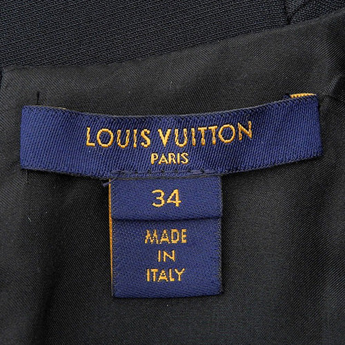 LV ワッペン ワンピース ファッション アパレル RW201A 半袖 34 ウール シルク