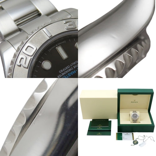 【保証書付】268622 ヨットマスター SS ステンレス ランダム番 自動巻き 2019年11月購入 グレー シルバー