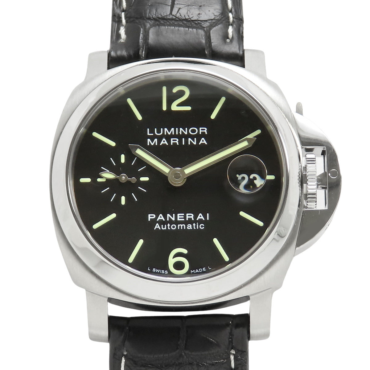 PAM00048 Luminor Marina SS/Leather Automatic Black