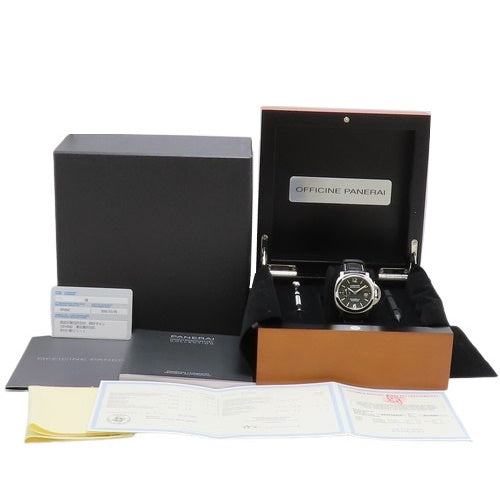 PAM00048 Luminor Marina SS/Leather Automatic Black