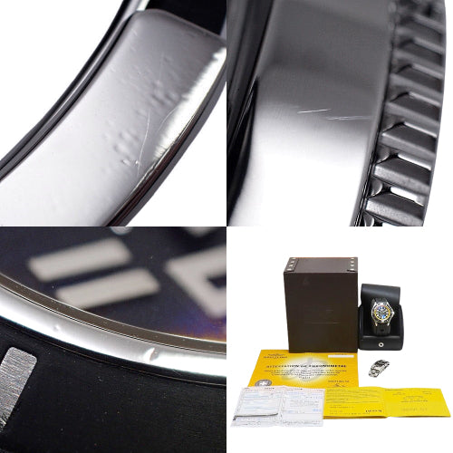 【保証書付】スーパーオーシャン 42 A17364/A187B320RC SS/ラバー 自動巻き デイト 2010年7月購入 ブラック ブラック