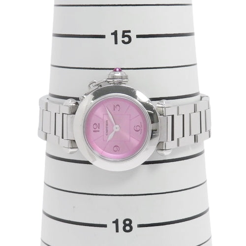 【保証書付】ミスパシャ W3140023 SS ステンレス クオーツ 2010年11月購入 ピンク シルバー